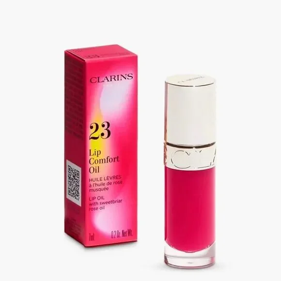 Clarins: Passionate Pink Lip Comfort Oil (Shade 23) - Picture 2 of 6